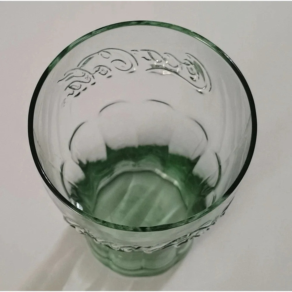 3-Set Coca Cola Drinking Glasses (Green) 16.7oz. (494ml) New With Tags‎
